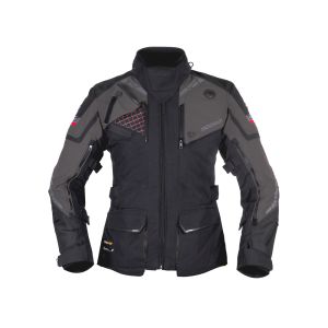 Modeka Panamericana II giacca da moto da donna (nero / grigio scuro)