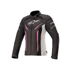 Alpinestars Stella T-Jaws V3 WP giacca da moto donna (nero / bianco / rosa)