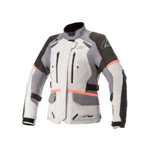 Alpinestars Stella Andes V3 Drystar giacca da moto donna (grigio chiaro / grigio / nero)