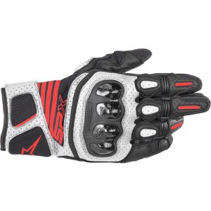 Alpinestars SP-X Air Carbon v2 Motorcycle Gloves (Nero / Bianco / Rosso)