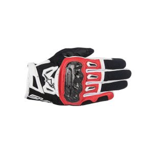Alpinestars SMX-2 Air Carbon v2 Motorcycle Gloves (nero / bianco / rosso)