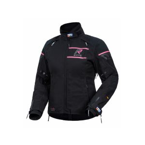 Rukka Raptorina GTX giacca da moto da donna (nero / rosa)