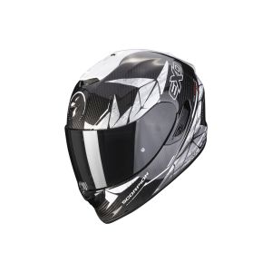 Scorpion Exo-1400 Air Carbon Aranea Fullface Helmet (carbonio / nero / bianco)