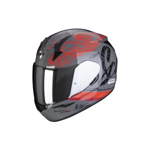 Scorpion Exo-390 iGhost casco integrale (grigio opaco / rosso)