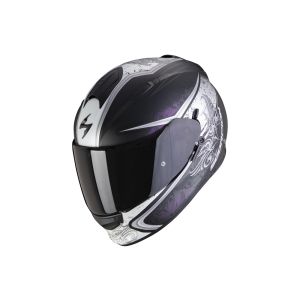 Scorpion Exo-491 Run casco integrale (nero opaco / viola / bianco)