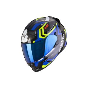 Scorpion Exo-491 Spin casco integrale (nero / blu / giallo)