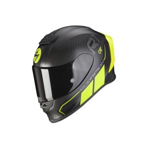 Scorpion Exo-R1 Carbon Air Corpus II casco integrale (nero opaco / giallo neon)