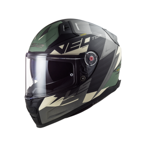 LS2 FF811 Vector II Absolute casco integrale (nero opaco / grigio / verde)