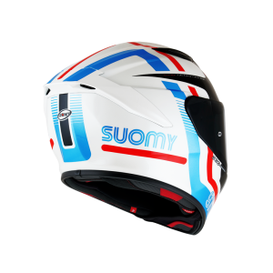 Suomy Track-1 Ninety Seven Casco da moto (bianco / blu / rosso)