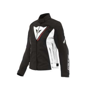 Dainese Veloce D-Dry giacca da moto da donna (nero / bianco / rosso)