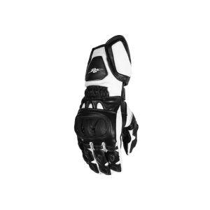 Guanti Marc Motorcycle di Rusty Stitches (nero / bianco)