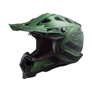 LS2 MX700 Subverter Cargo Motocross Helmet (verde opaco / nero)