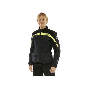 Dane Nimbus GTX Pro giacca da moto da donna (nero / giallo neon)