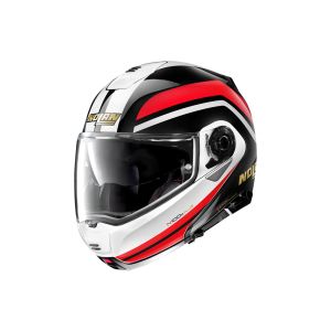 Nolan N100-5 Plus 50 Anniversary casco flip-up (nero / bianco / rosso)