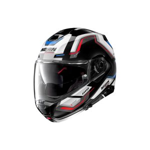 Nolan N100-5 Upwind N-Com flip-up helmet (nero / bianco / blu / rosso)