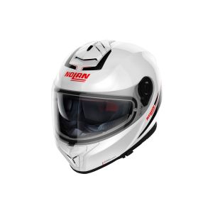 Nolan N80-8 Staple N-Com casco integrale (bianco/rosso)