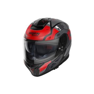 Nolan N80-8 Starscream N-Com casco integrale (nero opaco/rosso)