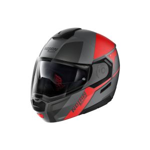 Nolan N90-3 Wilco N-Com flip-up helmet (nero opaco / rosso)