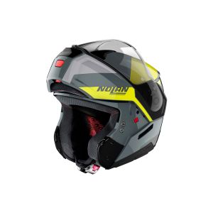 Nolan N90-3 Wilco N-Com flip-up helmet (grigio / giallo)