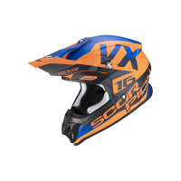 Casco da moto Scorpion VX-16 Air X-Turn (arancione)