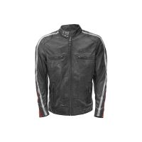 Rusty Stiches Billy giacca da moto in pelle incl. imballaggio esterno (grigio)